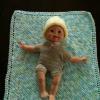 Micro preemie hat and blanket ($30)
