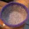 felted bowl (knit or crochet versions available; start at $6; price determined by size of bowl).